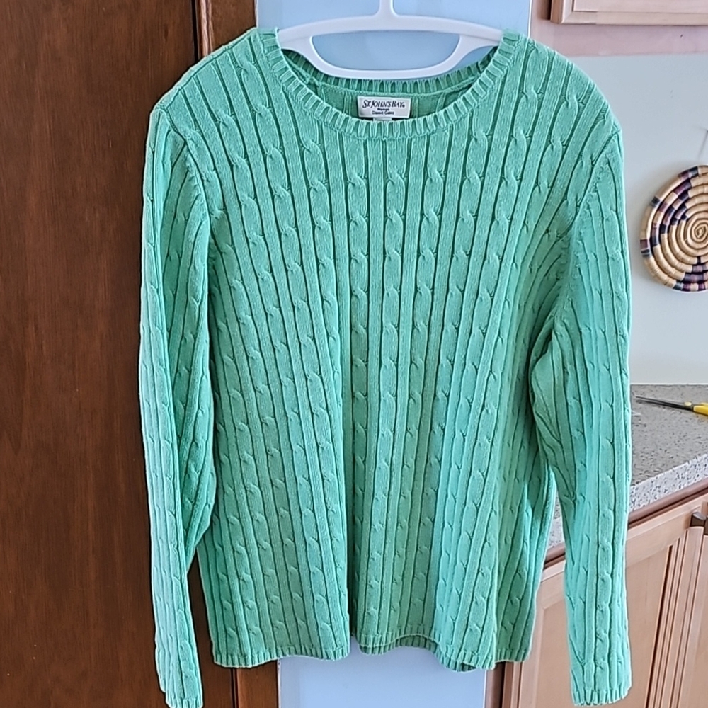 St. JOHN'S BAY Women’s Classic Cable Knit Sweater